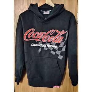 Rare Embroidered Coca Cola Racing Vintage Hoodie Sz S